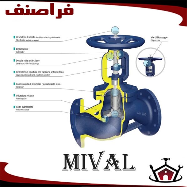 شیر فلکه بخار میوال